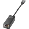HP USB-C na RJ45 adaptér, USB Type-C, RJ-45, konektor samec, čierny, Business, Windows 10, Windows 7, Windows 8, Windows 8.1