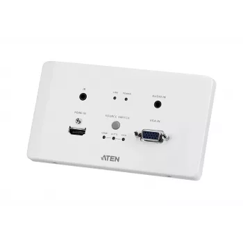 ATEN HDMI & VGA HDBaseT vysielač s EU nástennou doskou / PoH (4K@100m) (HDBaseT Class A)