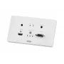 ATEN HDMI & VGA HDBaseT vysielač s EU nástennou doskou / PoH (4K@100m) (HDBaseT Class A)