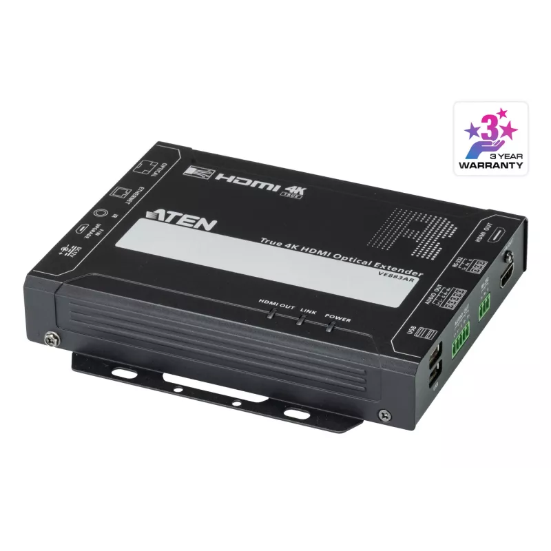 AV vysielač a prijímač ATEN VE883AK2 True 4K HDMI Optical Extender 4K@300m 10km