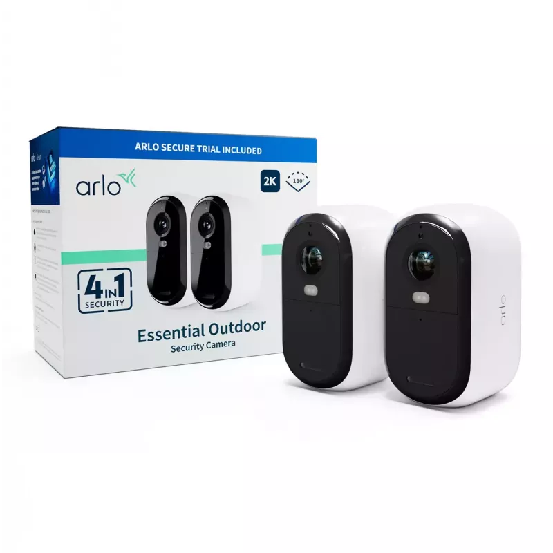 IP bezpečnostná kamera Arlo Essential 2K 2560 x 1440 bezdrôtová interiérová a exteriérová