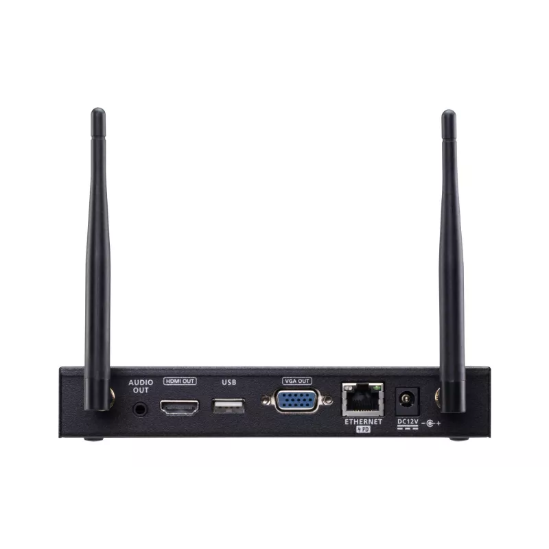 ATEN 4K bezdrôtový prezentačný prepínač stolný čierny HDMI VGA Wi-Fi 5