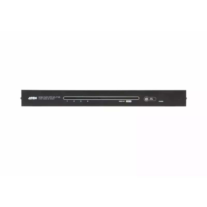 ATEN 4-portový HDMI CAT5e/6 rozbočovač, HDMI, HDMI, 1920 x 1080 pixelov, čierny, kov, Full HD