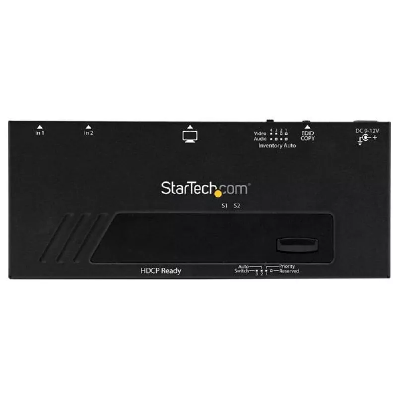 StarTech.com 2-portový HDMI prepínač s automatickým a prioritným prepínaním - 1080p