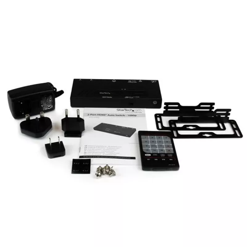 StarTech.com 2-portový HDMI prepínač s automatickým a prioritným prepínaním - 1080p