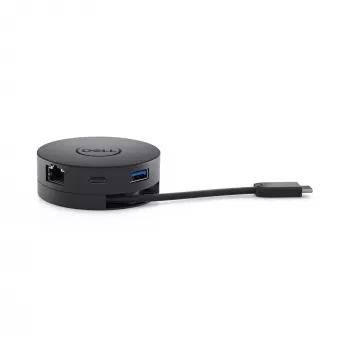 DELL DA300 káblový USB 3.2 Gen 2 (3.1 Gen 2) Type-C čierny