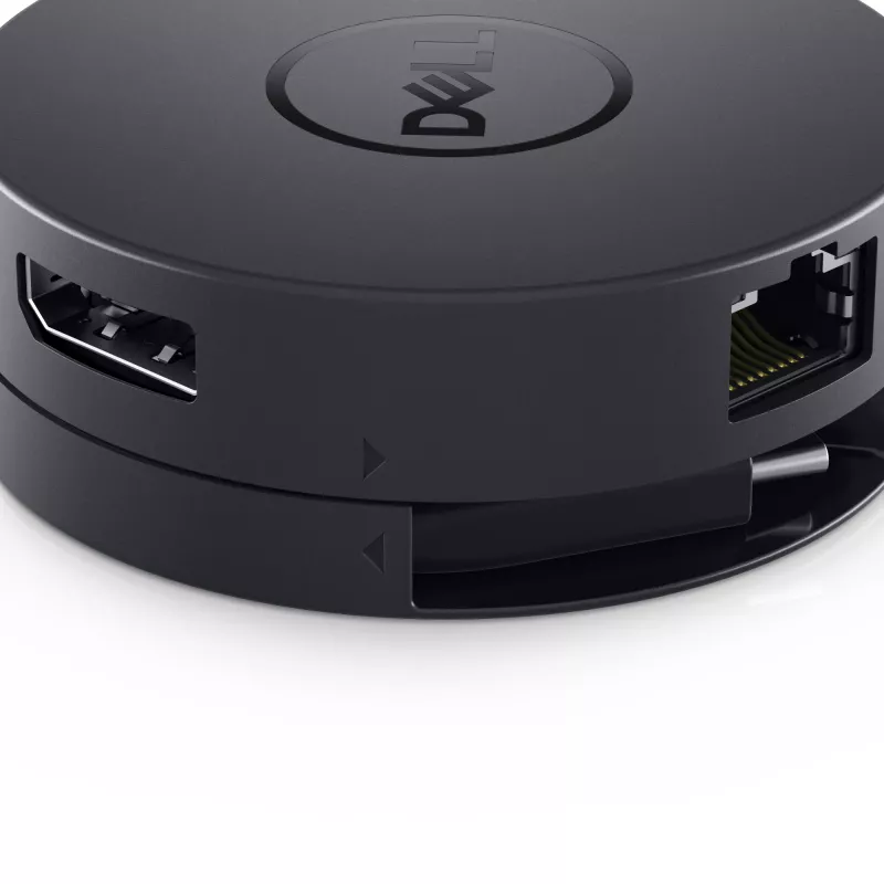 DELL DA300 káblový USB 3.2 Gen 2 (3.1 Gen 2) Type-C čierny