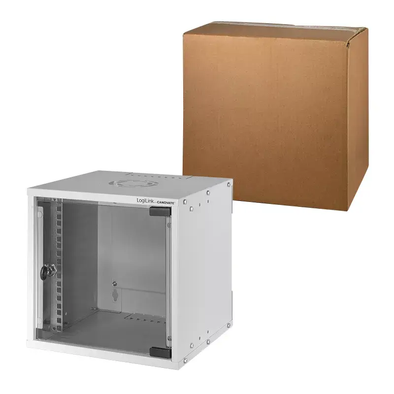 Nástenný rack LogiLink W66Z30G 6U sivý 30 kg IP20