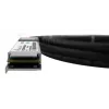 DAC kábel BlueOptics X4DACBL3-BL 3m QSFP 4x SFP+ čierny
