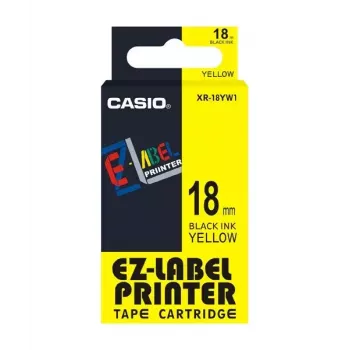 Etiketovacia páska Casio XR-18YW1 čierna na žltú