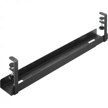 InLine univerzálna káblová lišta 3-stupňová (80/100/120 cm) pre montáž pod stôl, čierna
