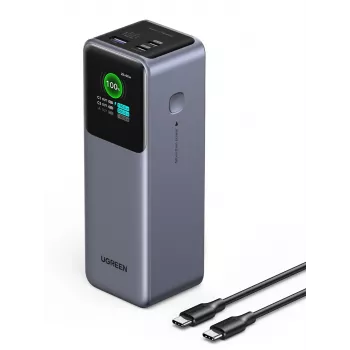 Ugreen 25000mAh 200W powerbanka s rýchlym nabíjaním sivá