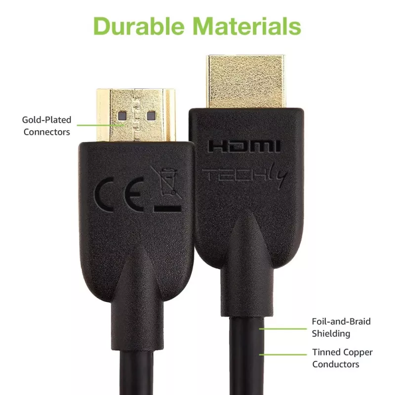 Techly ICOC HDMI2-4-050T HDMI kábel 5 m HDMI typ A (štandard) čierny