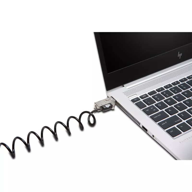 Kensington Slim NanoSaver 2.0 Portable Keyed Lock strieborno-čierny 1,8m