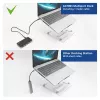 ACT USB-C 4K MST dokovacia stanica pre 2 HDMI monitory, Ethernet, USB-C, 3x USB-A, PD-Passthrough a 1 meter odnímateľný spojovací kábel