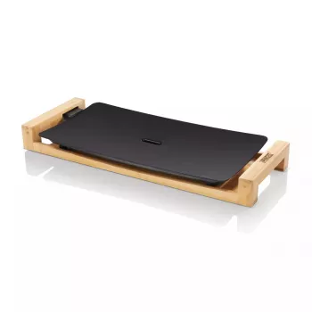Stolná varná platňa Princess 103026 Table Chef Pure Black hliník bambus čierna 220W
