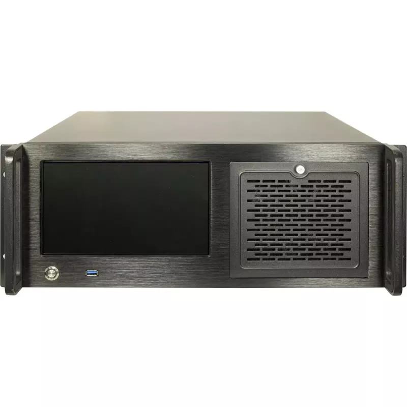 Serverový rack Inter-Tech 4U-4460 TFT čierny 1x 120 mm ventilátor 5,25 palca HDD