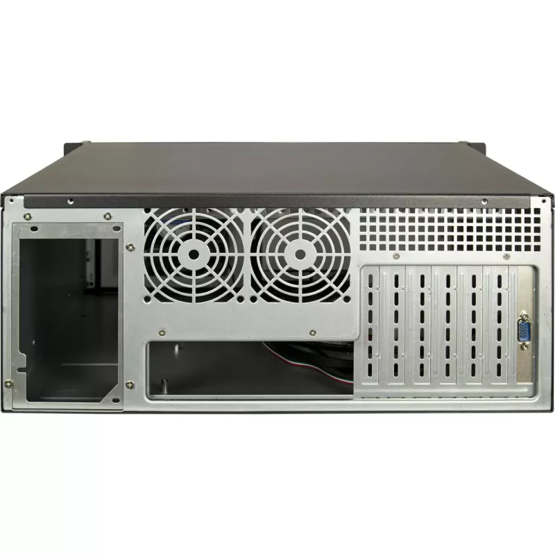 Serverový rack Inter-Tech 4U-4460 TFT čierny 1x 120 mm ventilátor 5,25 palca HDD