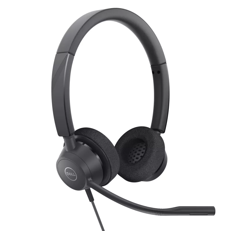 DELL Pro stereo headset - WH3022, káblový, kancelária/call centrum, 96 g, headset, čierny