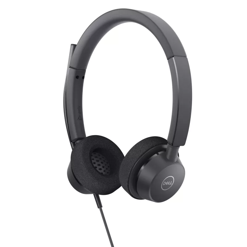 DELL Pro stereo headset - WH3022, káblový, kancelária/call centrum, 96 g, headset, čierny