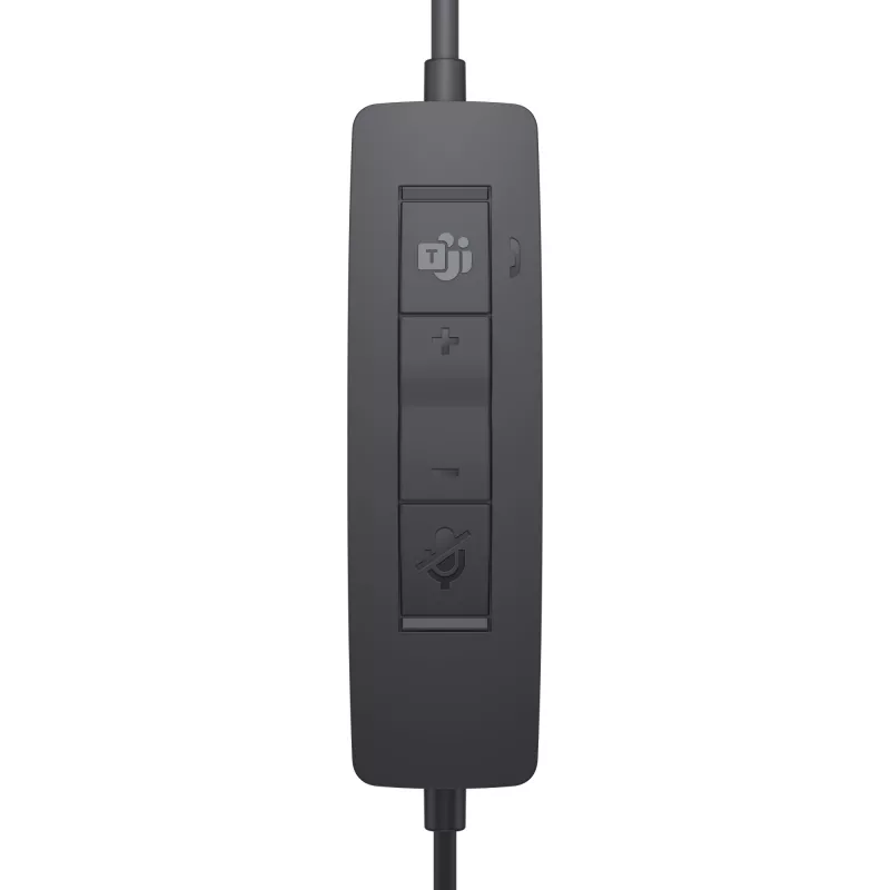 DELL Pro stereo headset - WH3022, káblový, kancelária/call centrum, 96 g, headset, čierny