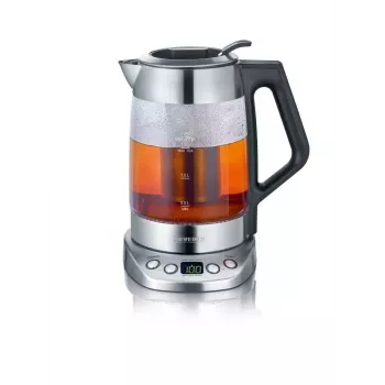 Rýchlovarná kanvica Severin 1,7 L 3000 W čierna nerez