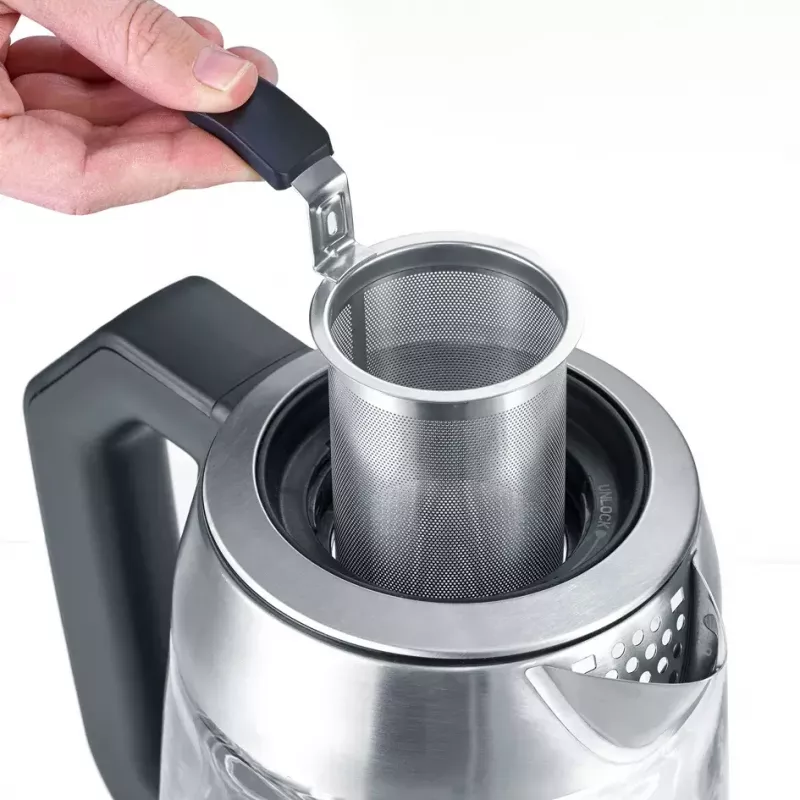 Rýchlovarná kanvica Severin 1,7 L 3000 W čierna nerez