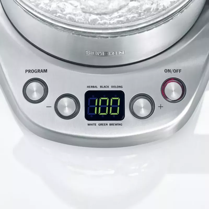 Rýchlovarná kanvica Severin 1,7 L 3000 W čierna nerez
