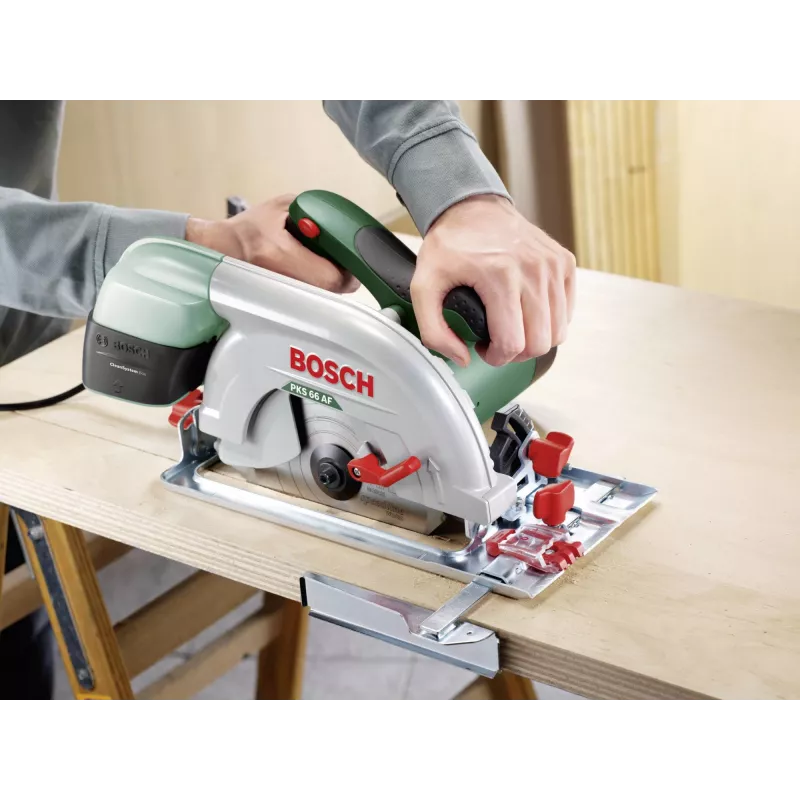 Bosch PKS 66 AF 19 cm zelená, červená, strieborná 5000 RPM 1600 W