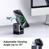 Nabíjačka UGREEN 45775 — bezdrôtová AC rýchlonabíjačka pre interiér, univerzálna, 1× USB-C, čierna/sivá