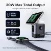 Nabíjačka UGREEN 45775 — bezdrôtová AC rýchlonabíjačka pre interiér, univerzálna, 1× USB-C, čierna/sivá