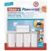 tesa Powerstrips Káblová spona 58035-00016, biela, 5 ks