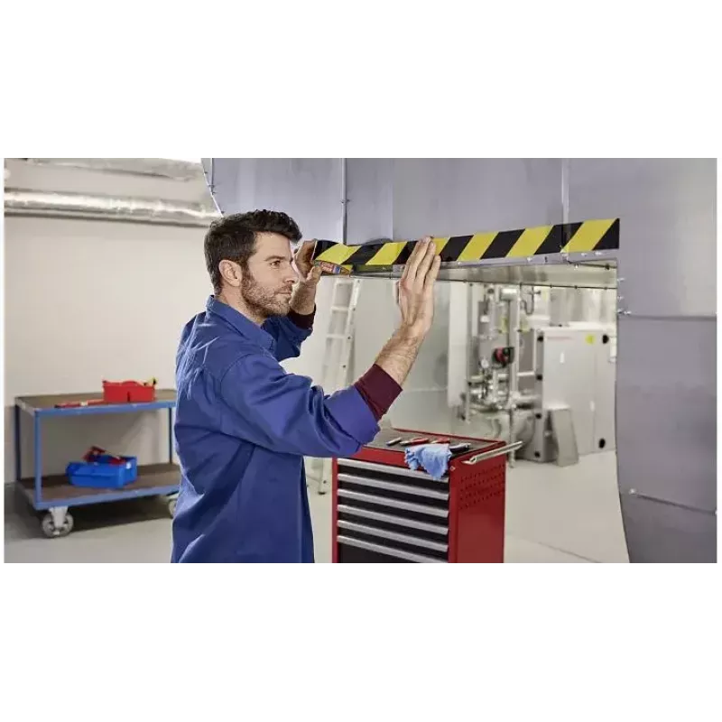 Výstražná páska TESA 58133 čierna žltá 66 m