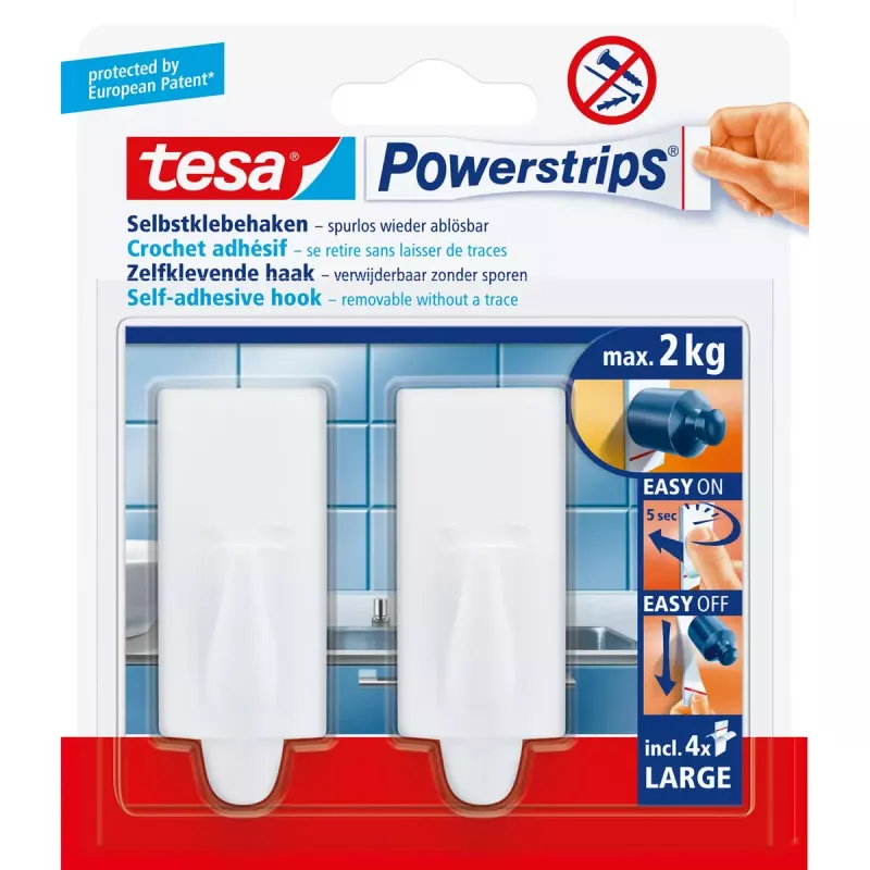 Univerzálny háčik Tesa Powerstrips Hooks Large TREND