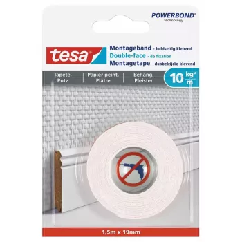 Montážna páska TESA 77742-00000 1,5 m biela 19 mm