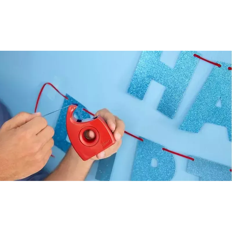 tesa Easy Cut Ručný odvíjač, červený/modrý, pre kotúče do 19 mm x 33 m, prázdny