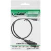 InLine Mini DisplayPort na DisplayPort kábel čierny 2 m