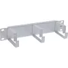 InLine 10 inch panel na vedenie káblov, 3 držiaky, RAL 7035 sivý