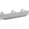 InLine 10 inch panel na vedenie káblov, 3 držiaky, RAL 7035 sivý
