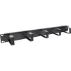 InLine 19 inch panel na vedenie káblov, 5 malých držiakov, RAL9005, čierny