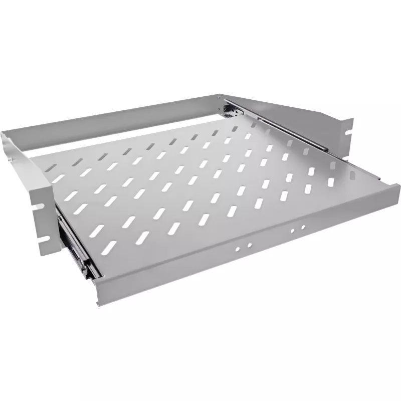 Nastaviteľná polica InLine 19114J oceľovo sivá hĺbka 350 mm