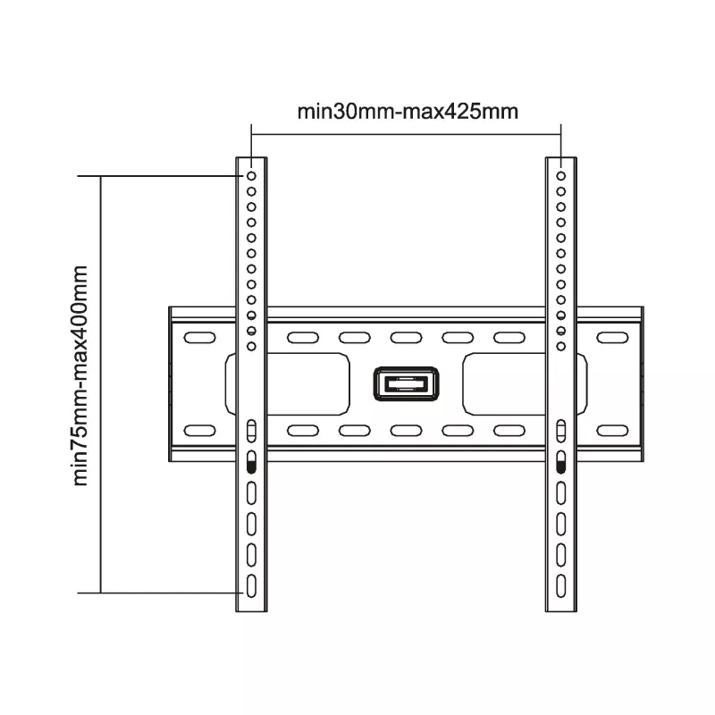 InLine nástenný držiak pre TFT / LED / plazma 81 - 140 cm 32 - 55