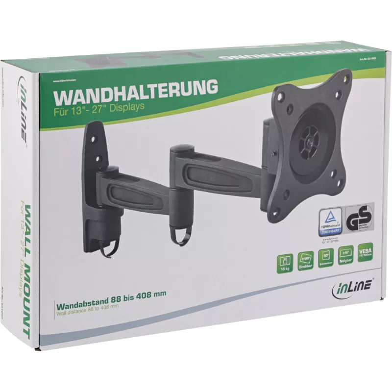 InLine nástenný držiak 23105D pre monitory do 69 cm 27