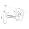 Nástenný držiak InLine 23106D pre monitory do 27