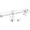 InLine držiak na stôl pre 3x TV / LED / TFT displej do 81 cm 32 inch max. 7 kg
