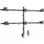 InLine držiak na stôl pre 6x TV / LED / TFT displej do 81 cm 32 inch max. 7 kg čierny