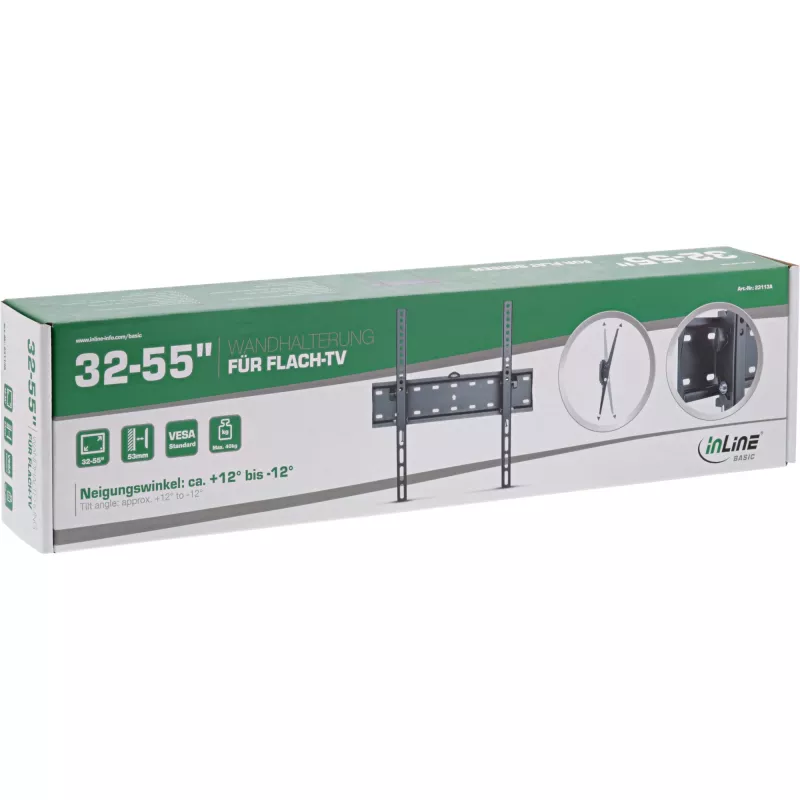 Nástenný držiak InLine Basic 23113A pre plochý televízor 32-55