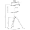 InLine woodstand TV stojan, statív, pre displeje 45