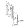 Pasívny držiak InLine 23152B pre media streaming box 26-39mm