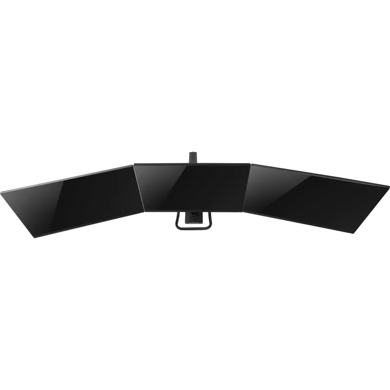 InLine desktopová montáž s výškovým nastavením a USB3.0, pohyblivá, pre 3 displeje do 27